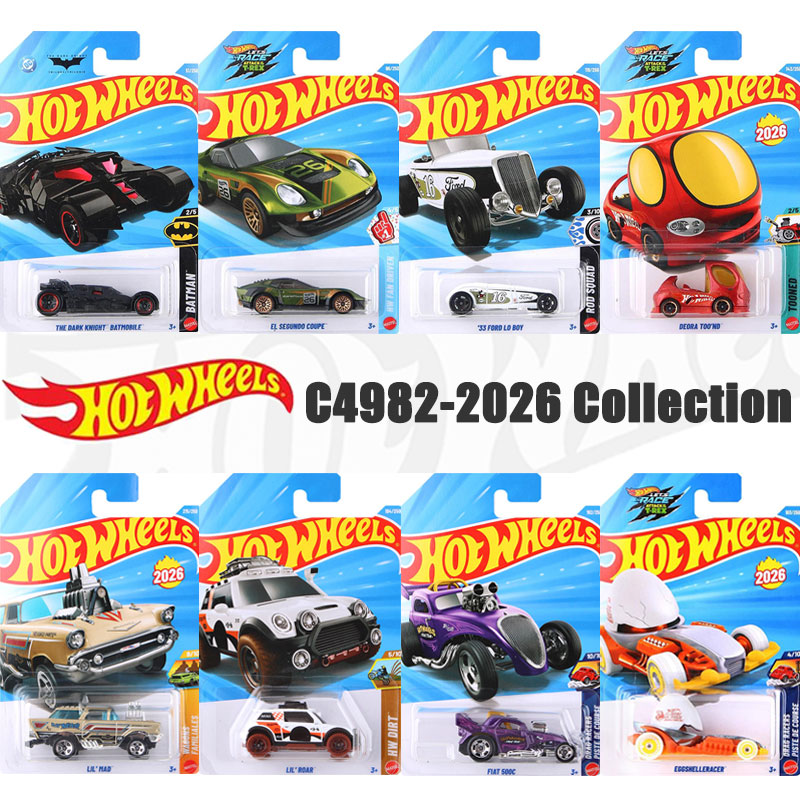 Die Cast Car 1 64 - ฮอตวีลส์ C4982-2026 คอลเลคชั่น, โมเดลรถหล่อโลหะสเกล 1:64 สำหรับนักสะสม,